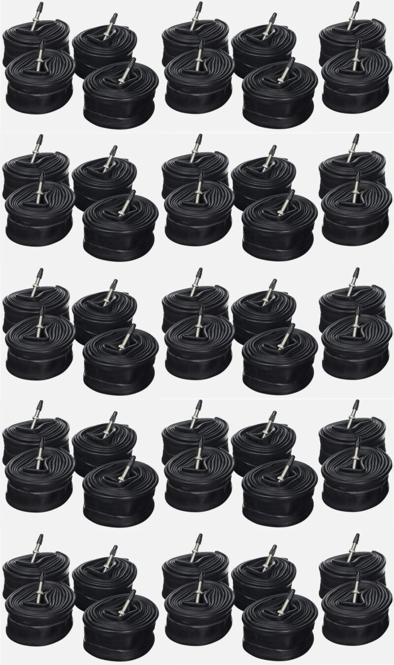 Merzana 26" Presta Valve Inner Tubes – 50 Pack Loose Bicycle Tubes